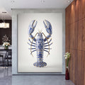 Lobster Blue Onion Porcelain Style Wall Art