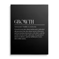 Growth Black Motivational Wall Art