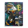 Rich Duck “Gold and Bitcoin” Money Mindset Wall Art