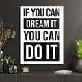 You Can Do It Motivational Quote Wall Art