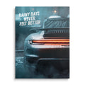 Porsche 911 Turbo “Rainy Days” Motivational Wall Art