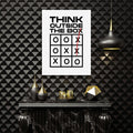 Think Outside the Box Motivational Quote Wall Art