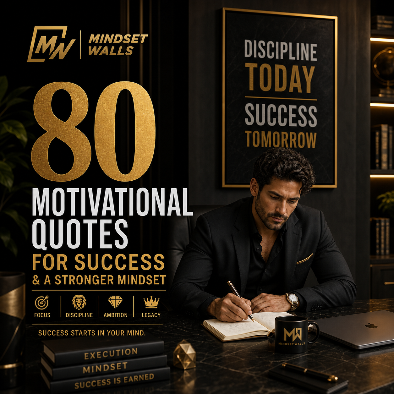 Title picture for post: 80 Motivational Quotes for Success & Mindset