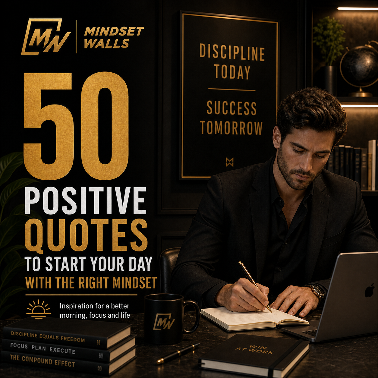 Title picture for post: 50 Positive Quotes to Start Your Day Right