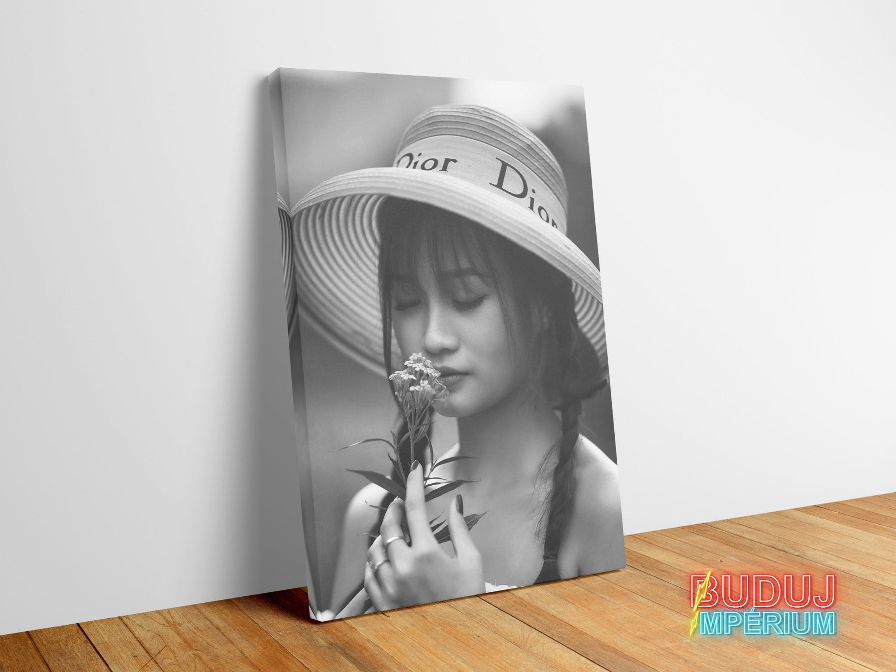 Modern Dior Woman canvas wall art