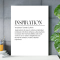 Inspiration White Motivational Wall Art