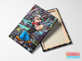 Popeye pop art motivational wall art with a luxury money graffiti motif, modern wall decor.