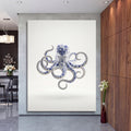 Octopus 1 Blue Onion Porcelain Style Wall Art