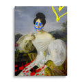 Graffiti Woman Portrait Modern Wall Art