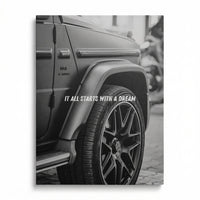 Mercedes G "Dream" Motivational Wall Art