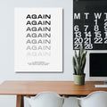 “Again” Motivational Wall Art