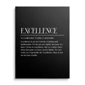 Excellence Black Motivational Wall Art