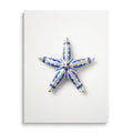 Starfish Blue Onion Porcelain Style Wall Art