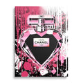 Chanel Perfume Pink Luxury Fashion Wall Art